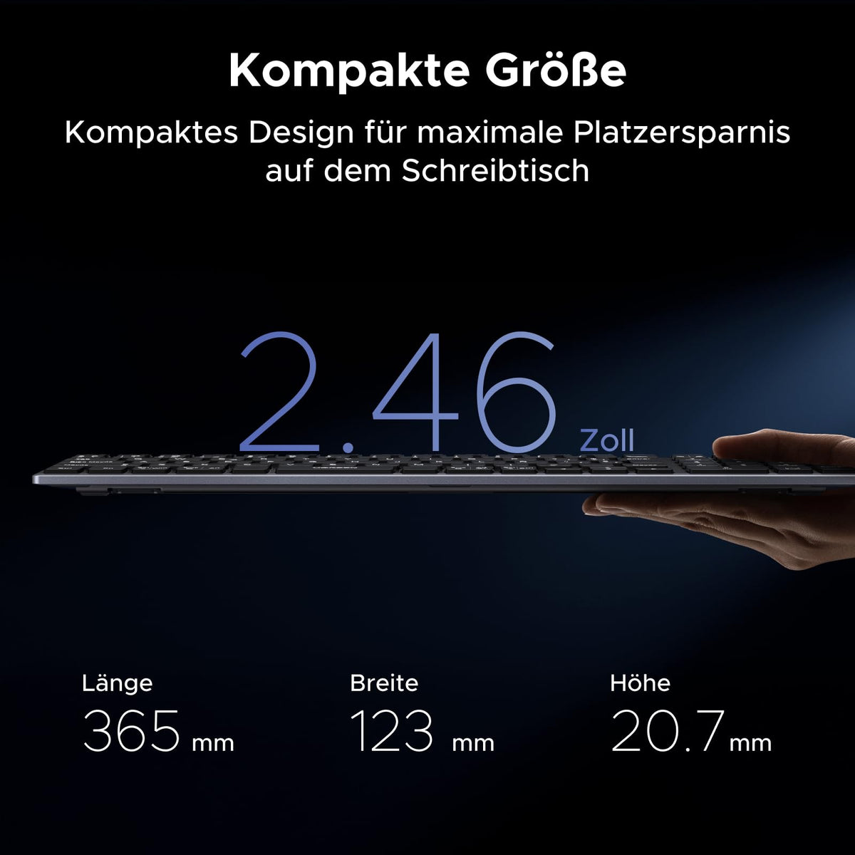 UGREEN Bluetooth Tastatur Kabellos Tastatur (BT5.4+2.4G)
