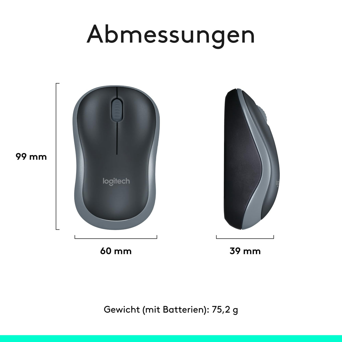 Logitech MK270 Kabelloses Set mit Tastatur und Maus für Windows