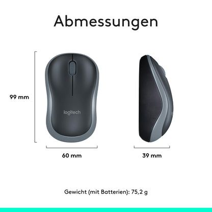 Logitech MK270 Kabelloses Set mit Tastatur und Maus für Windows