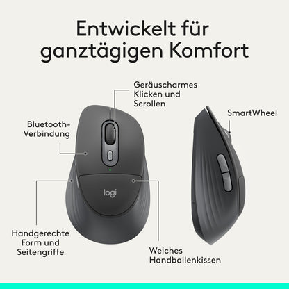 Logitech Signature Comfort Plus Combo MK880, kabelloses Tastatur-Maus-Set