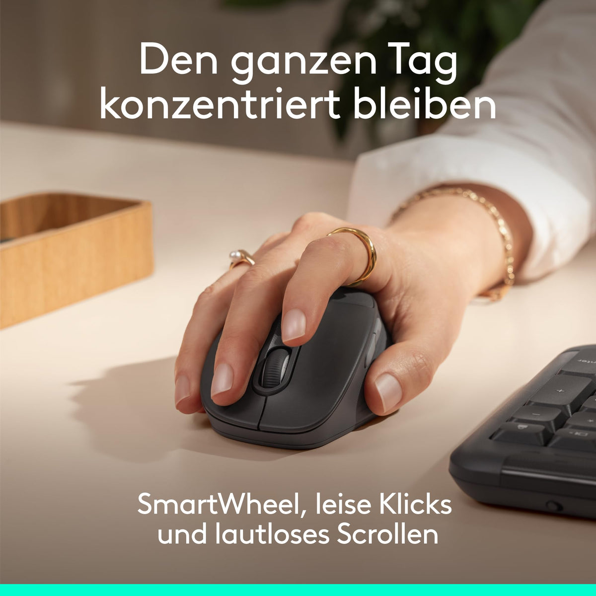 Logitech Signature Comfort Plus Combo MK880, kabelloses Tastatur-Maus-Set