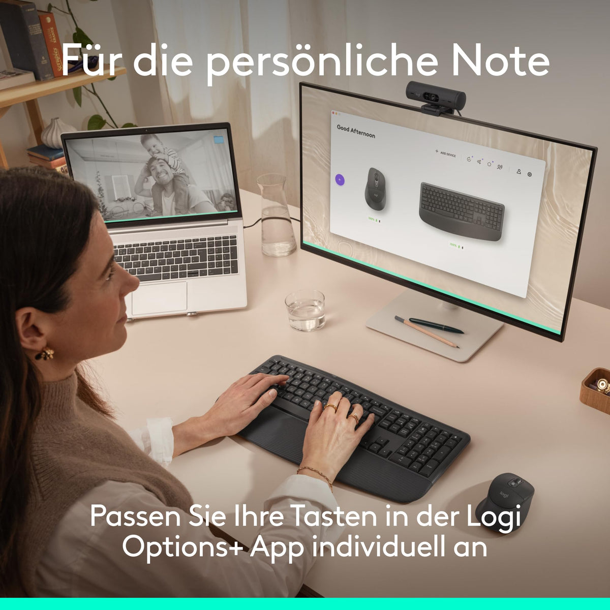 Logitech Signature Comfort Plus Combo MK880, kabelloses Tastatur-Maus-Set