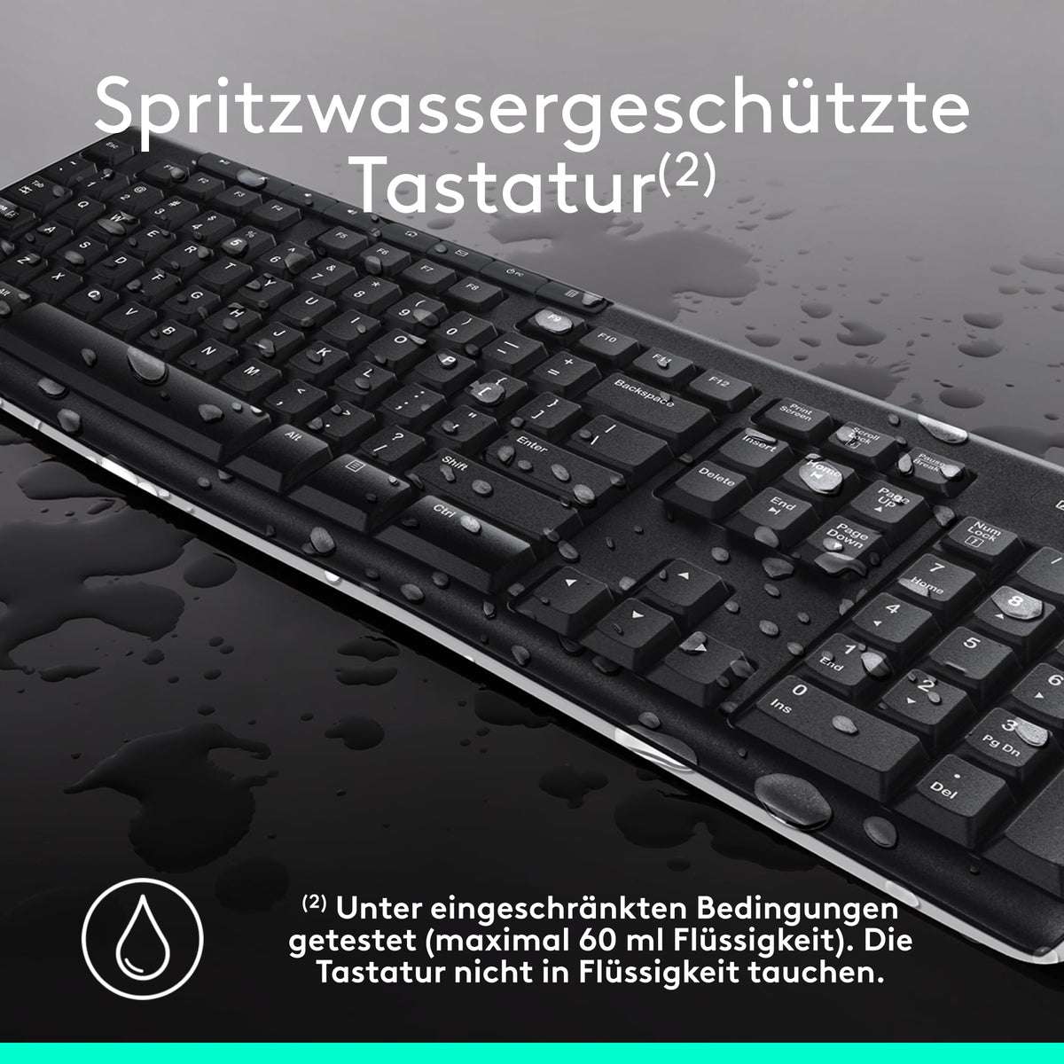 Logitech MK270 Kabelloses Set mit Tastatur und Maus für Windows