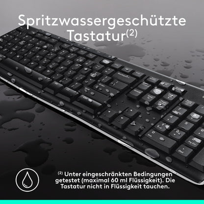 Logitech MK270 Kabelloses Set mit Tastatur und Maus für Windows